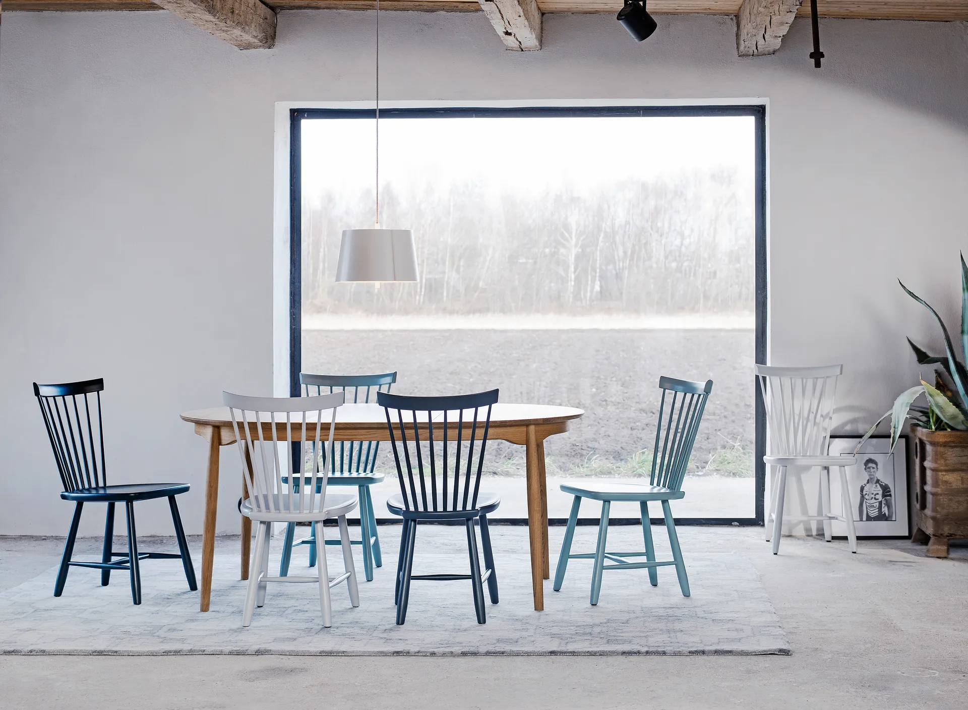 Silla Lilla Åland, Blanco (abedul), pack de 6 Stolab