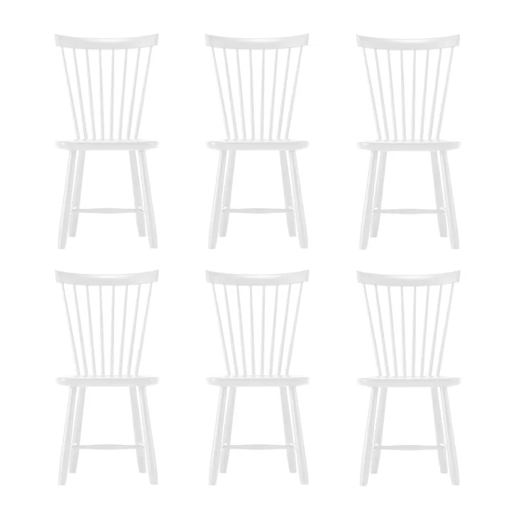 Silla Lilla Åland, Blanco (abedul), pack de 6 - Stolab