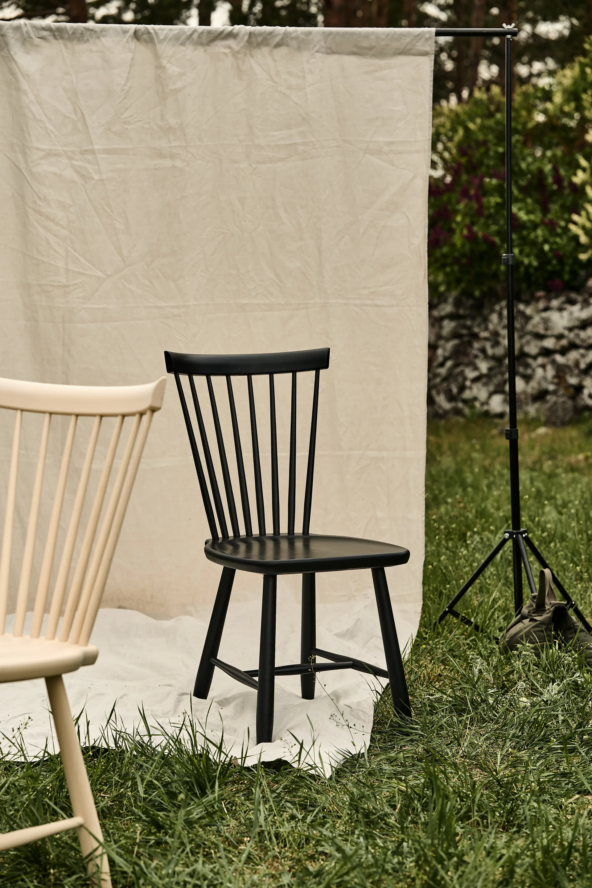 Silla Lilla Åland, Negro 52 (abedul) Stolab