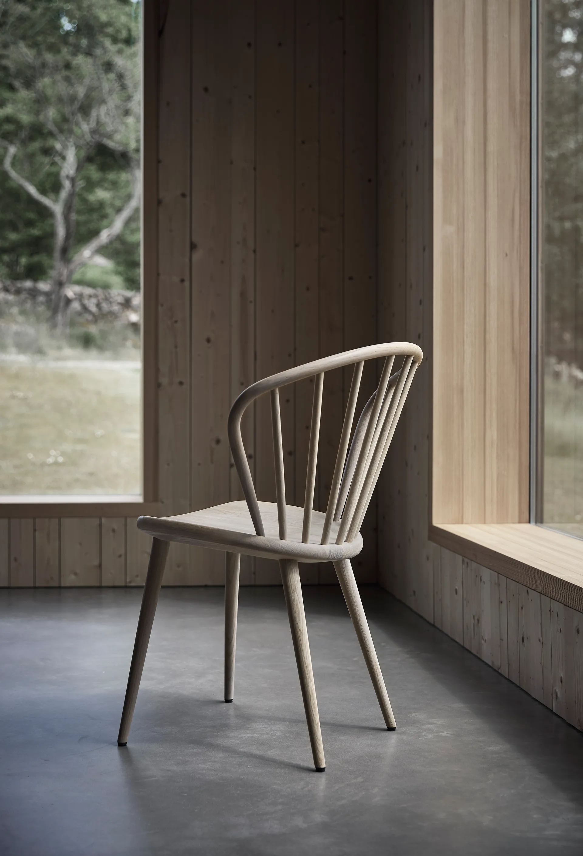 Silla Miss Holly, Roble lacado claro mate Stolab