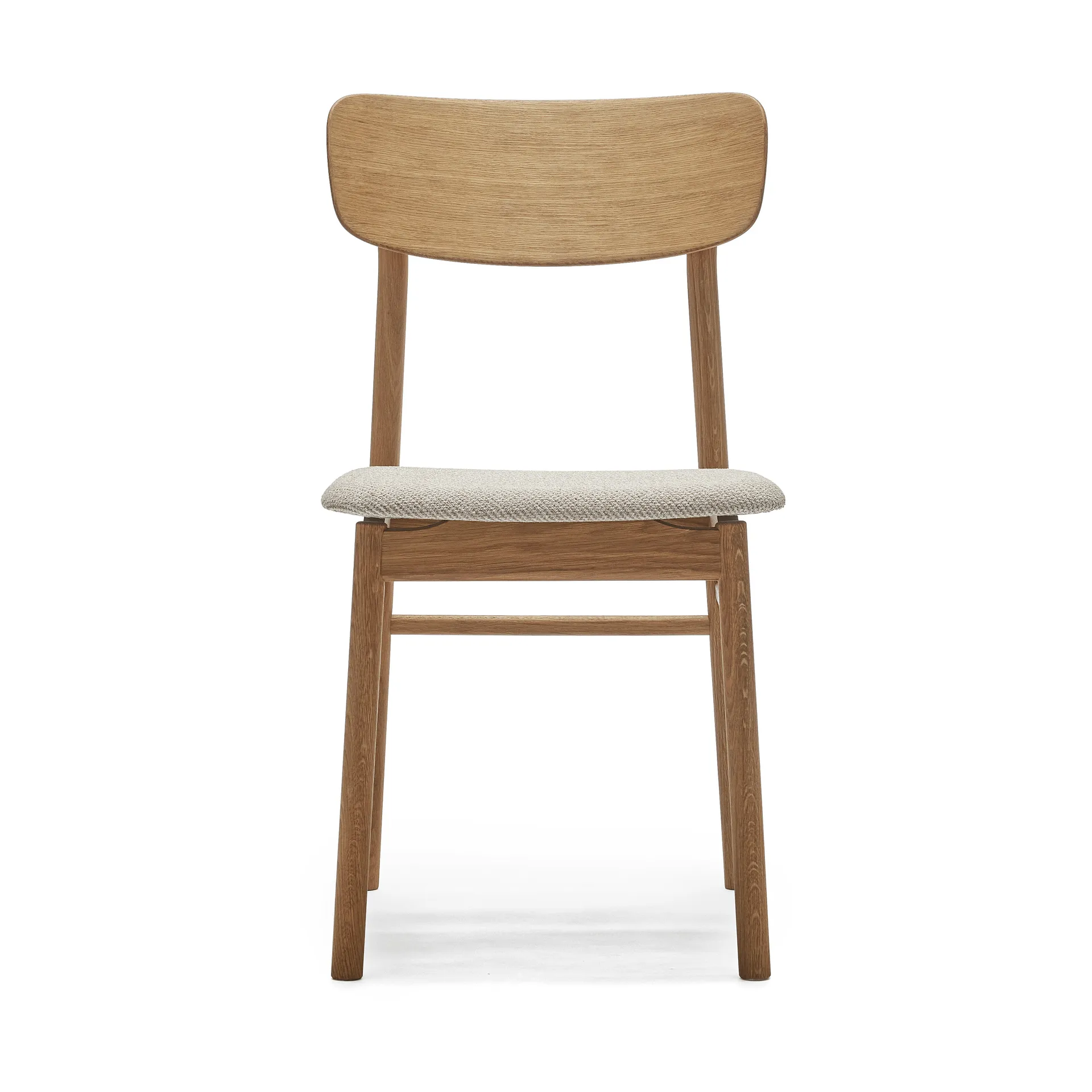 Silla Prima Vista roble aceitado, Tela Atto Driftwood V3576/01 gris Stolab