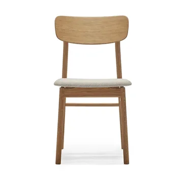 Silla Prima Vista roble aceitado - Tela Atto Driftwood V3576/01 gris - Stolab