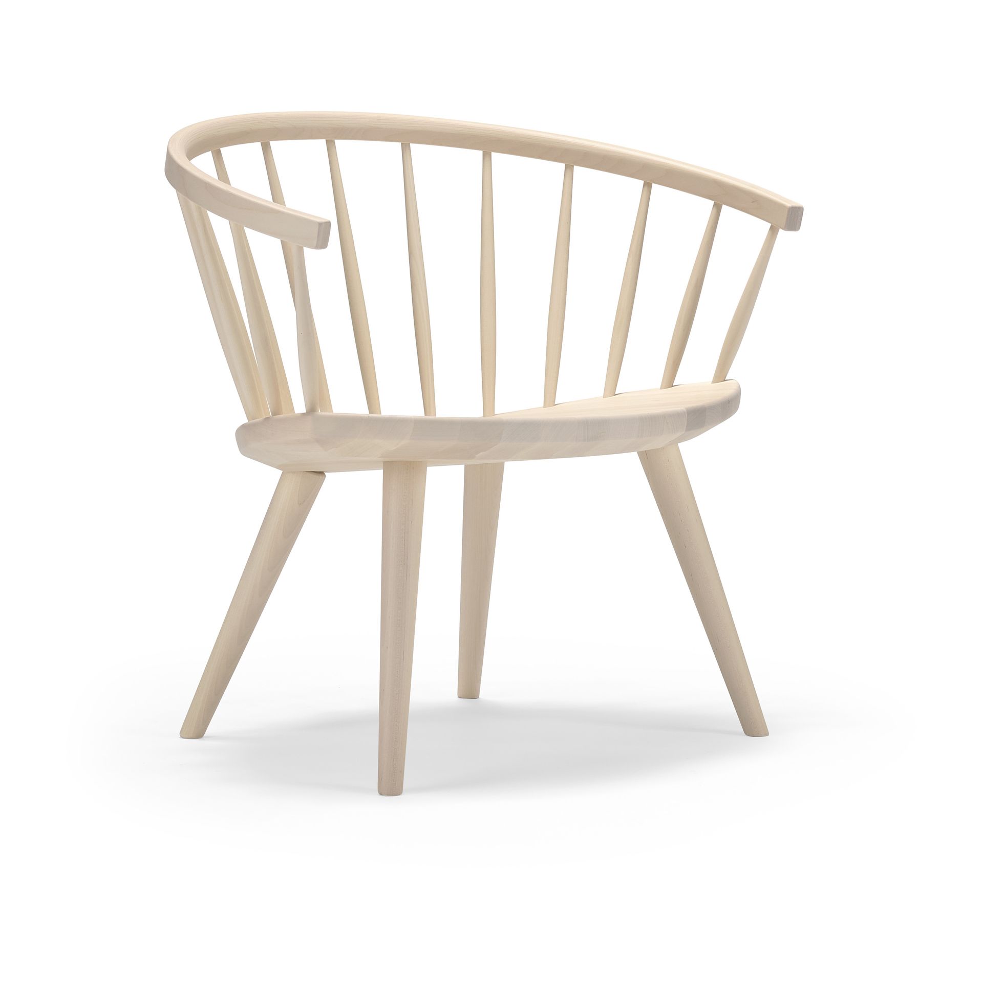 Sillón Arka abedul, Barniz mate claro Stolab