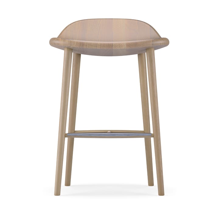 Taburete bar Miss Holly, Roble aceite blanco Stolab