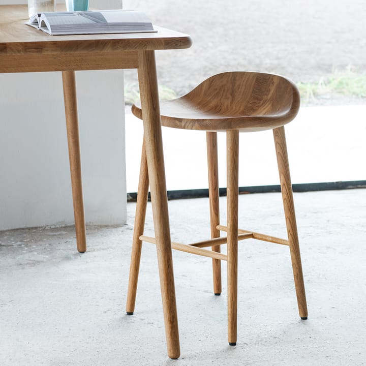 Taburete bar Miss Holly, Roble aceite natural Stolab