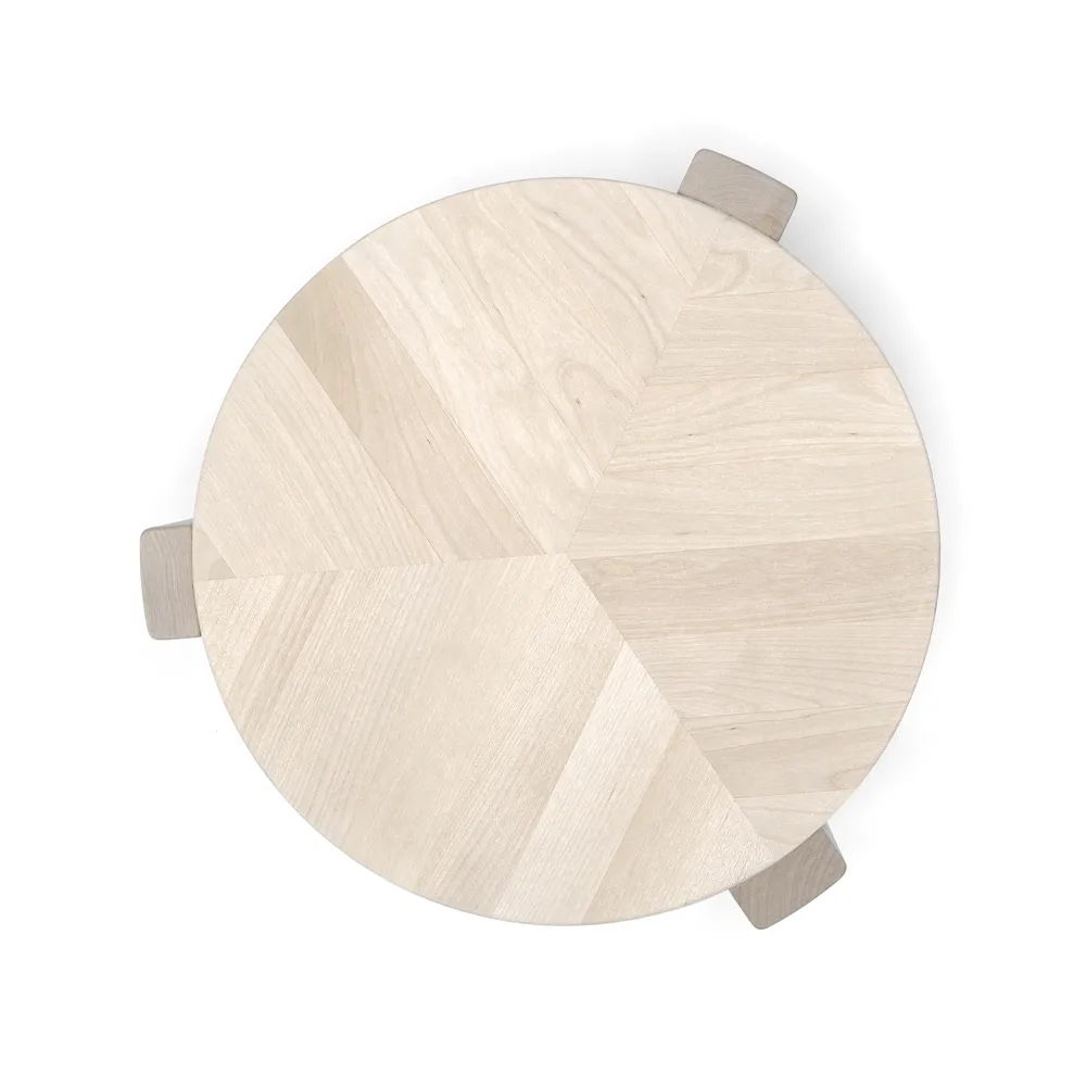 Taburete Bolt, Abedul claro lacado mate Stolab