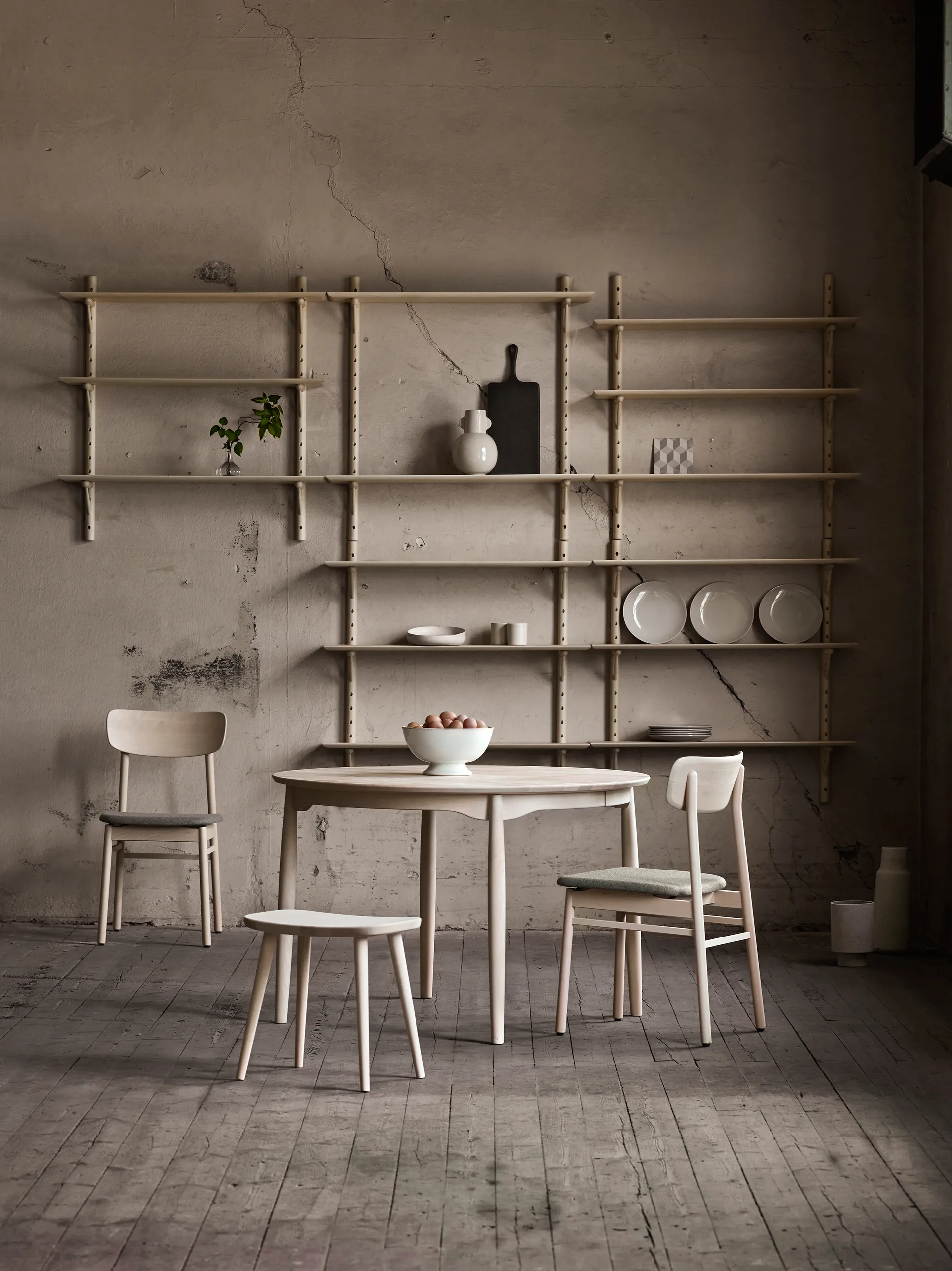 Taburete Taburetee, Barniz mate claro Stolab