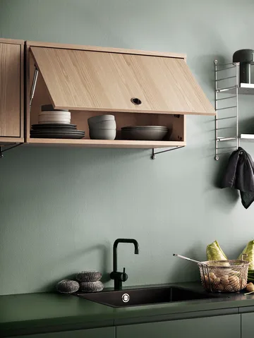 Armario con puerta abatible String - Blanco, 78x30 cm - String