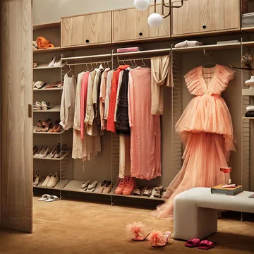 Armario con puerta abatible String - Fresno teñido de negro, 78x30 cm - String