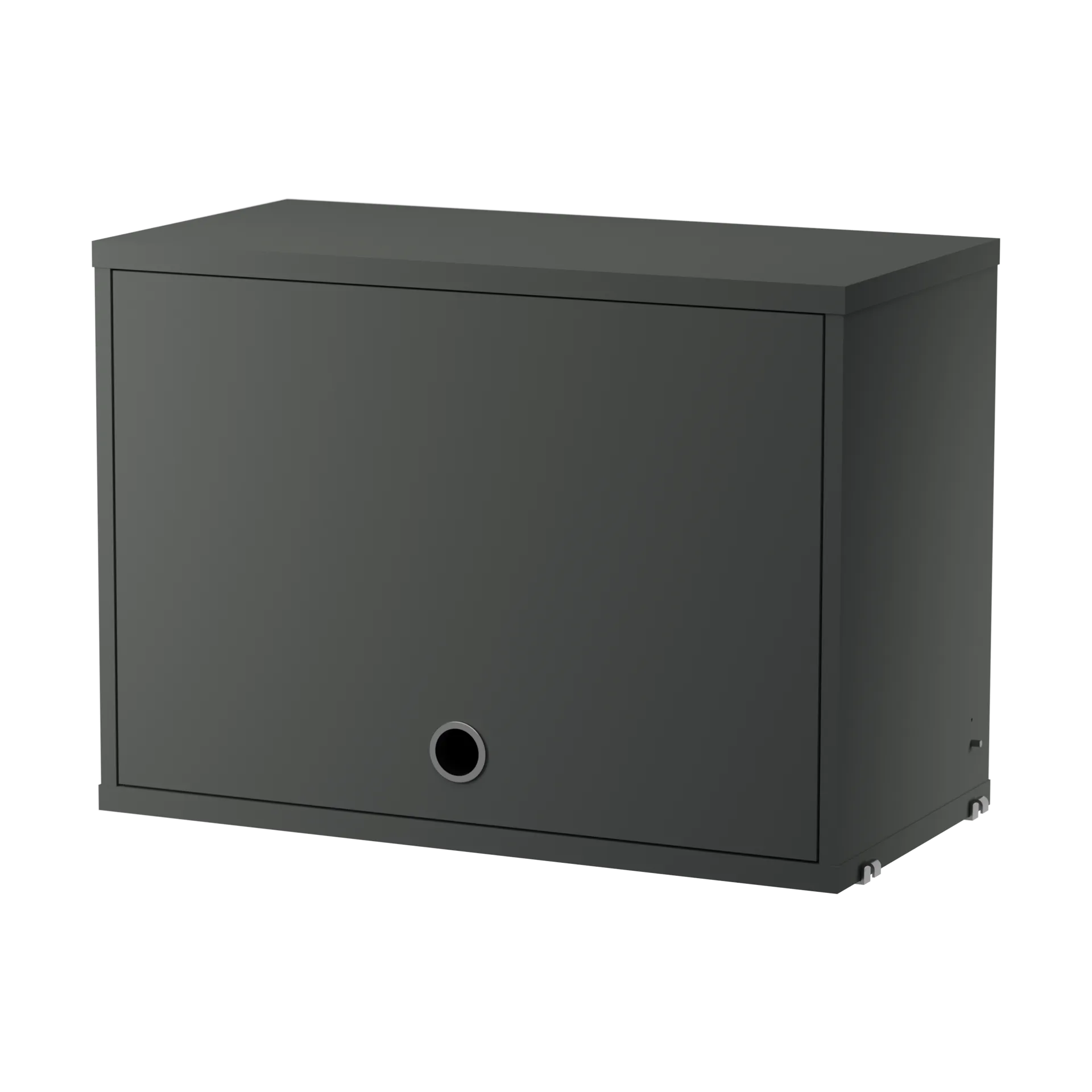 Armario con puerta abatible String, Gris oscuro, 58x30 cm String