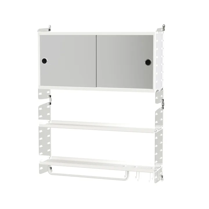 Baño String blanco y Plex - Combinación D - String