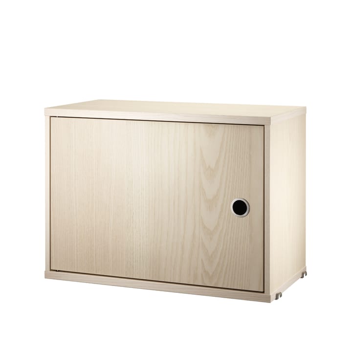 Cabinet con puerta batiente String - Chapa de fresno, 58x30 cm - String