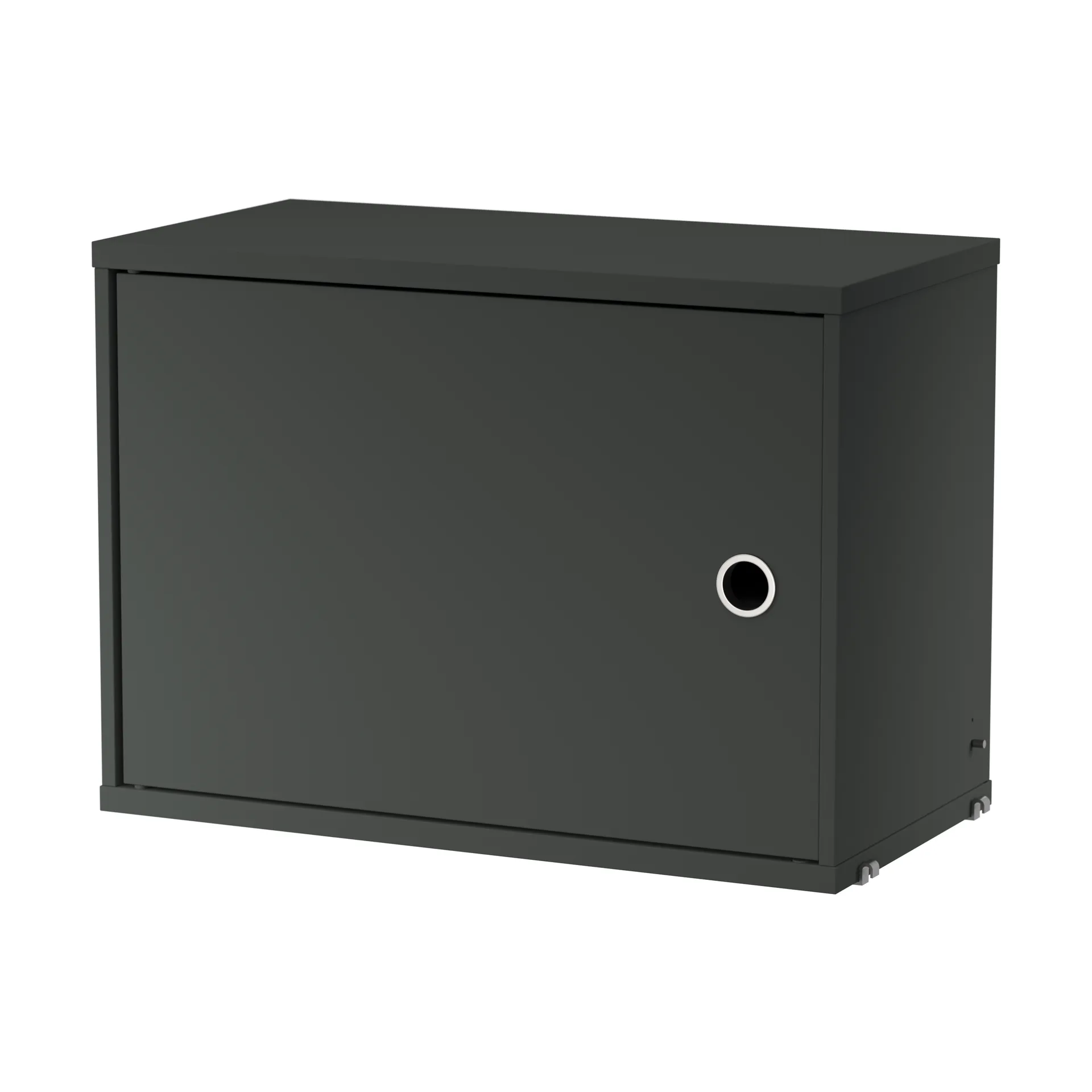 Cabinet con puerta batiente String, Gris oscuro String