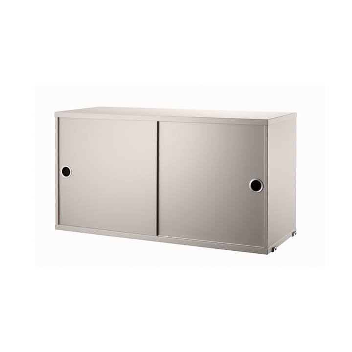 Cabinet con puertas correderas String - Beige, 78x30 cm - String
