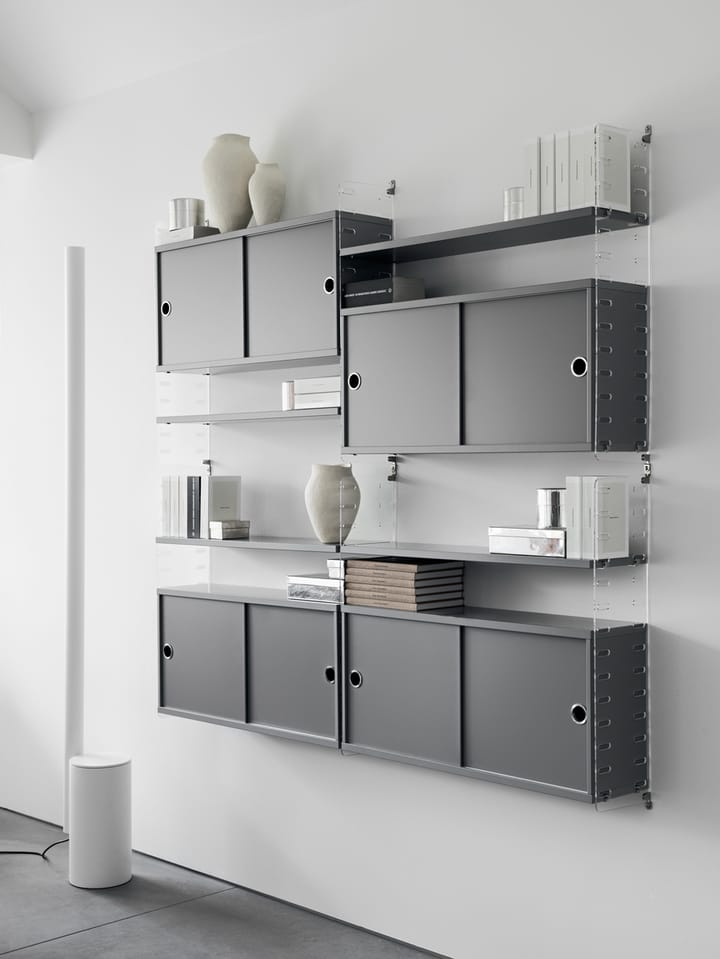 Cabinet con puertas correderas String, Blanco, 78x20 cm String