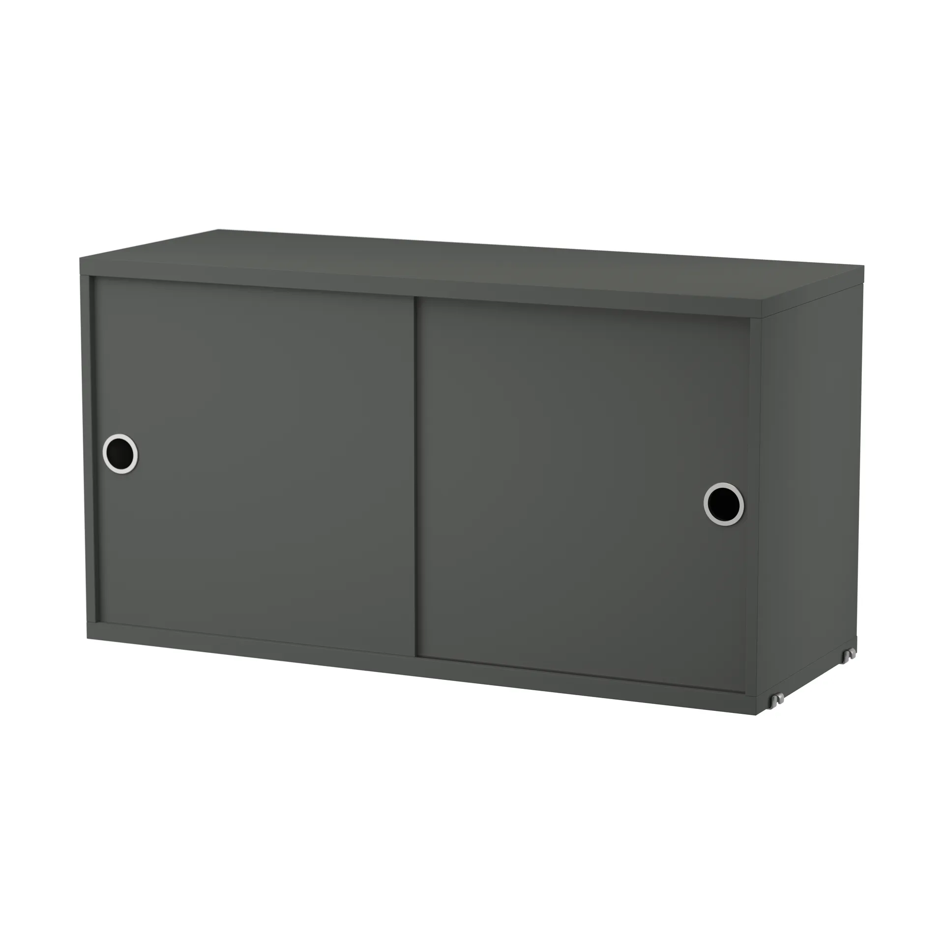 Cabinet con puertas correderas String, Gris oscuro, 78x30 cm String