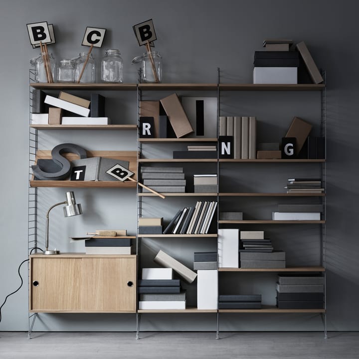 Cabinet con puertas correderas String, Roble, 78x30 cm String