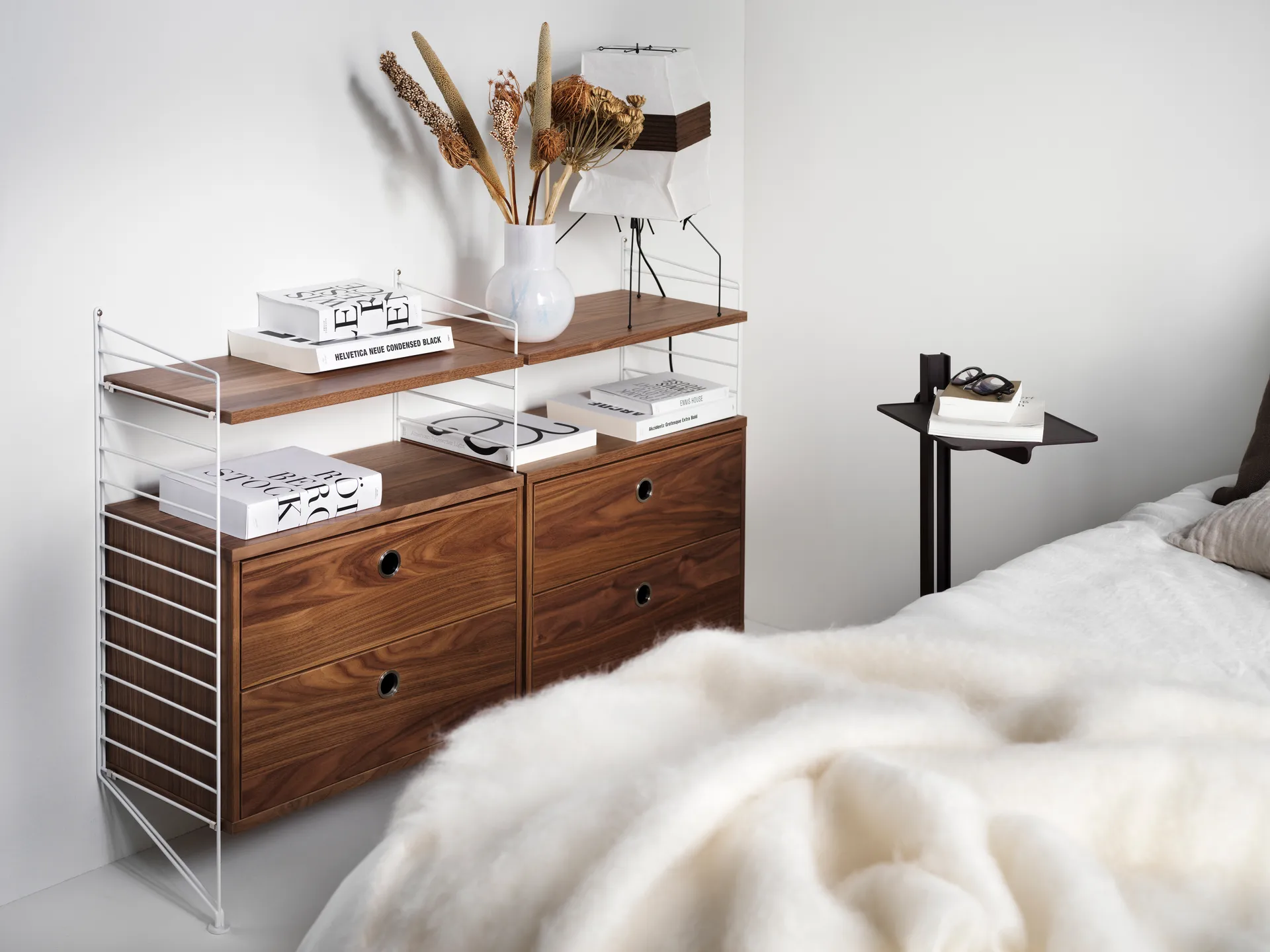 Cajonera String, Blanco, 58x30 cm String