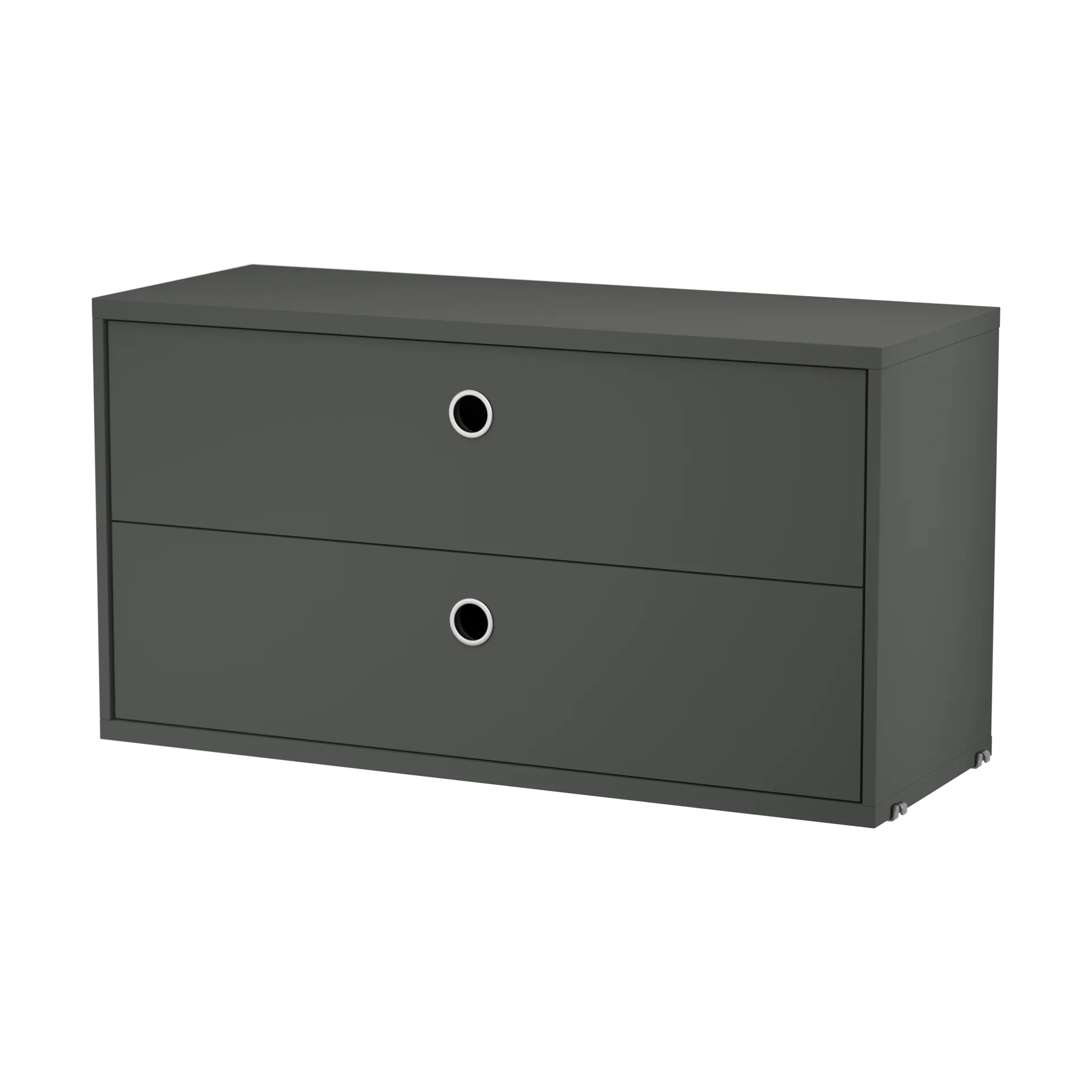 Cajonera String, Gris oscuro, 78x30 cm String