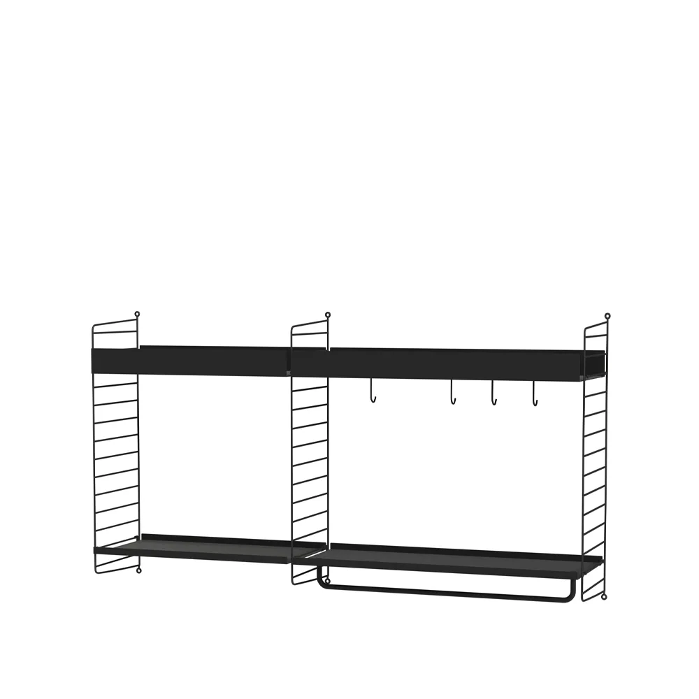 Combinación A Habitación de niños String - negro,  String