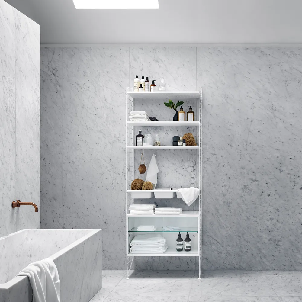 Combinación L Baño String - blanco,  String