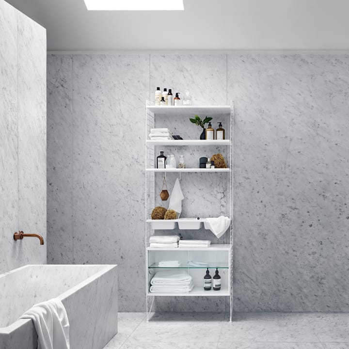 Combinación L Baño String - blanco String