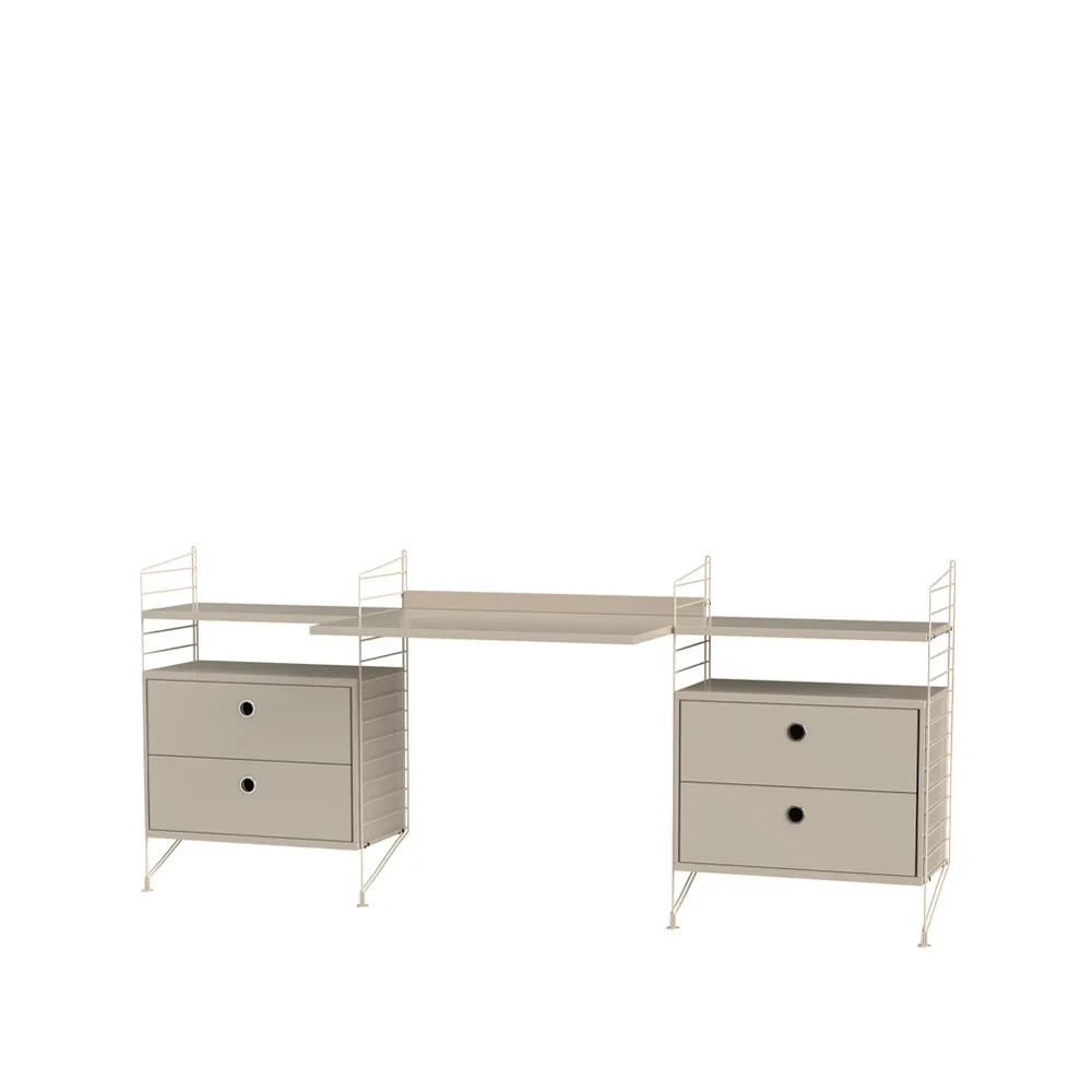 Dormitorio String beige - Combinación C,  String