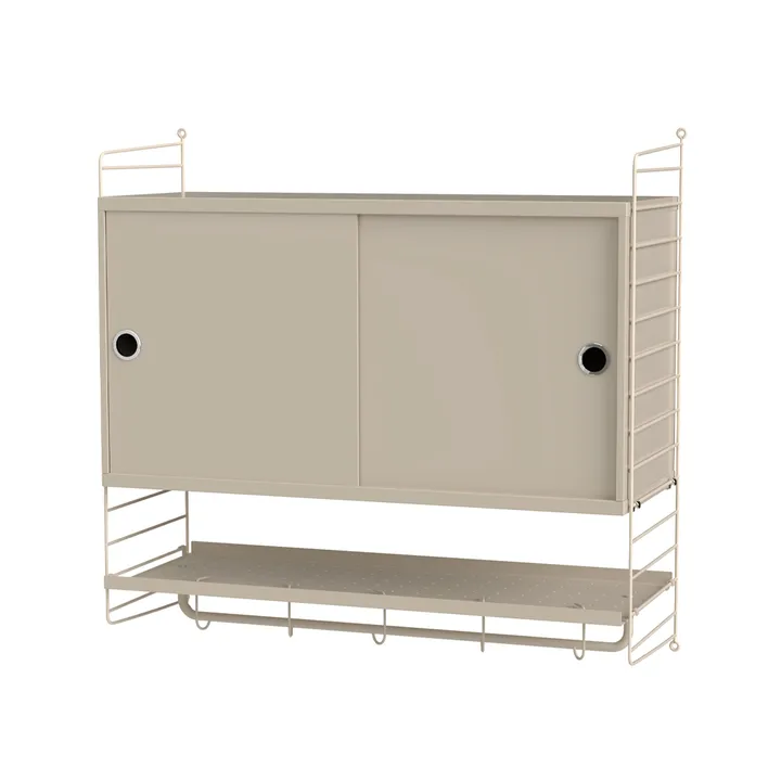 Dormitorio String beige - Combinación F - String