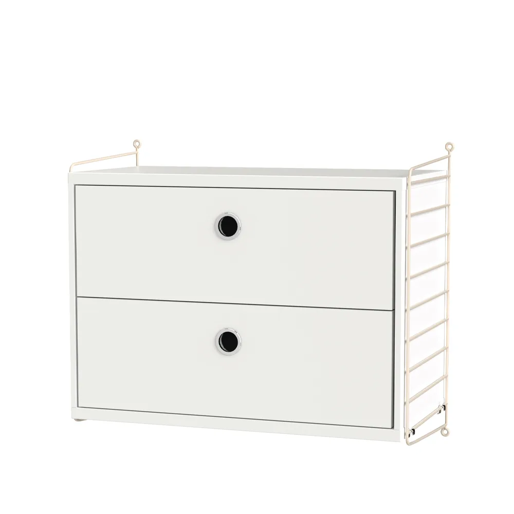 Dormitorio String blanco y beige - Combinación A String