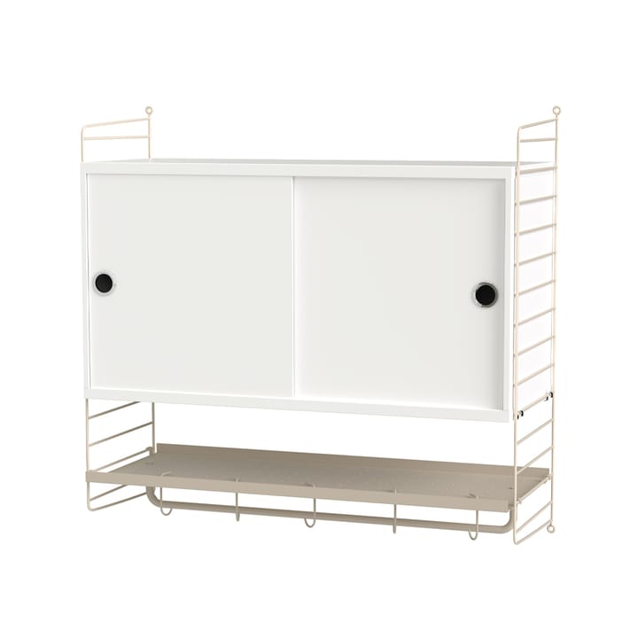 Dormitorio String blanco y beige - Combinación F - undefined - String