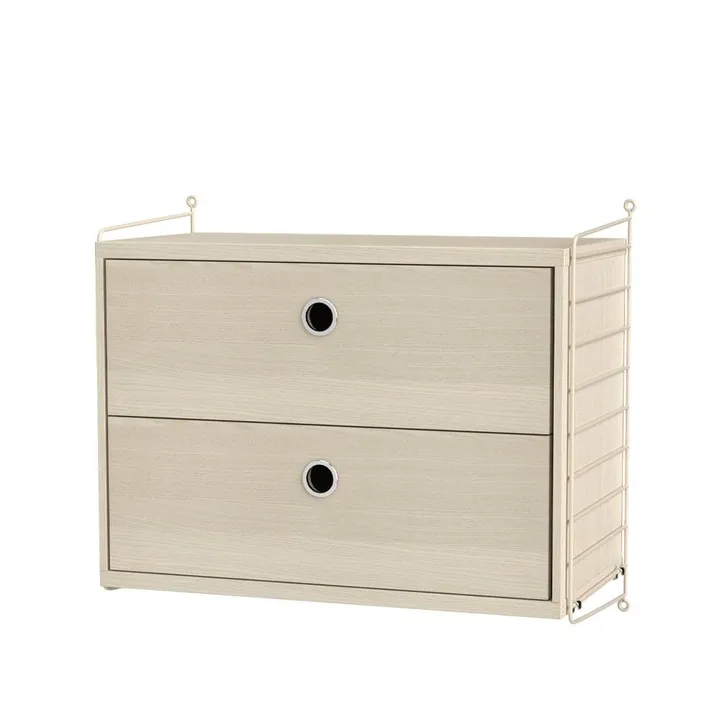 Dormitorio String fresno y beige - Combinación A - String