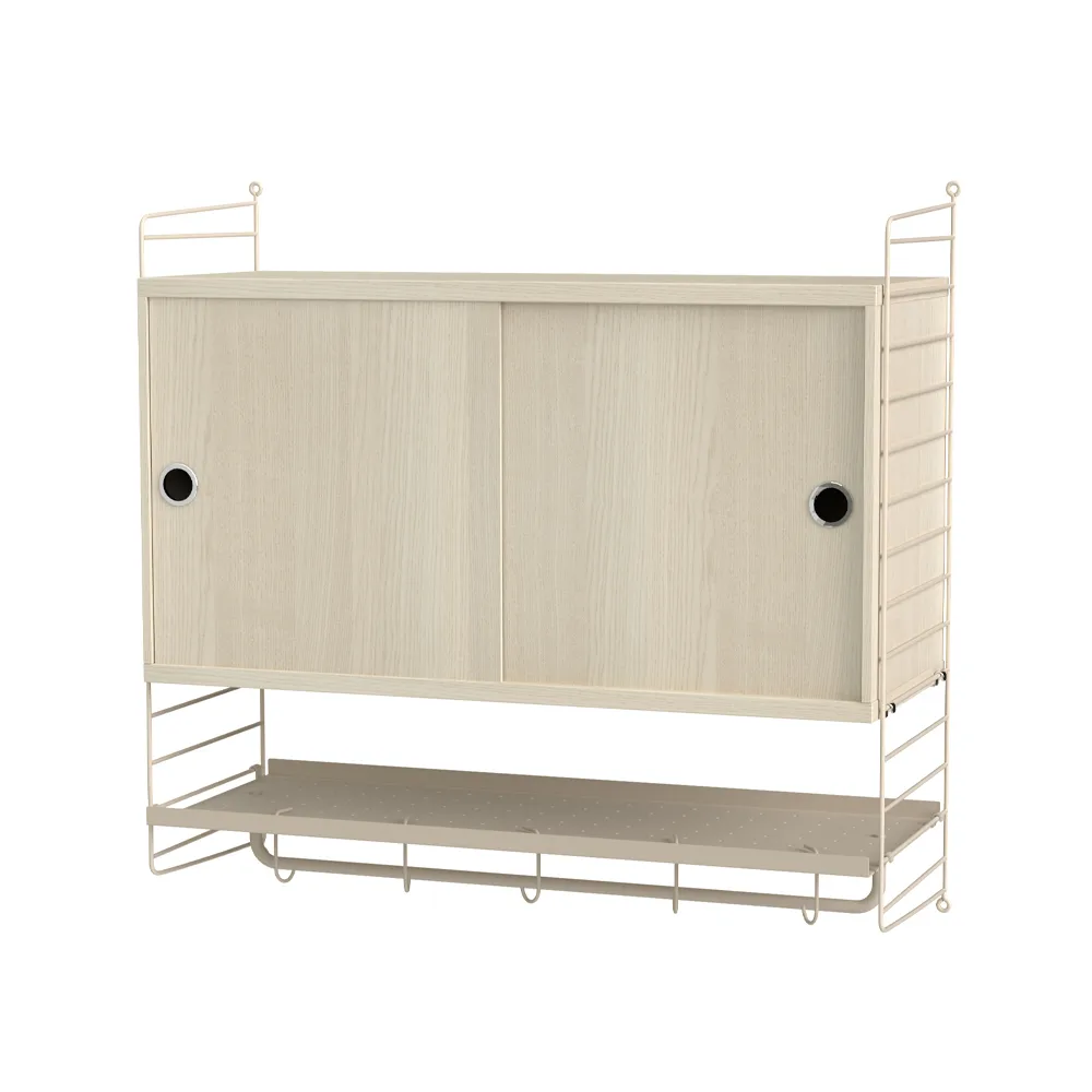 Dormitorio String fresno y beige - Combinación F,  String