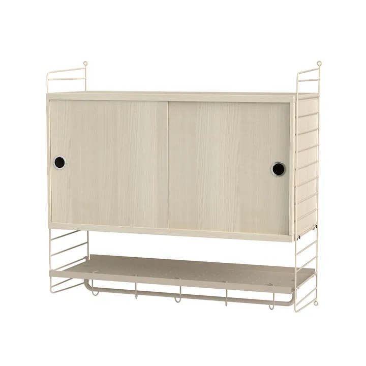 Dormitorio String fresno y beige - Combinación F - String