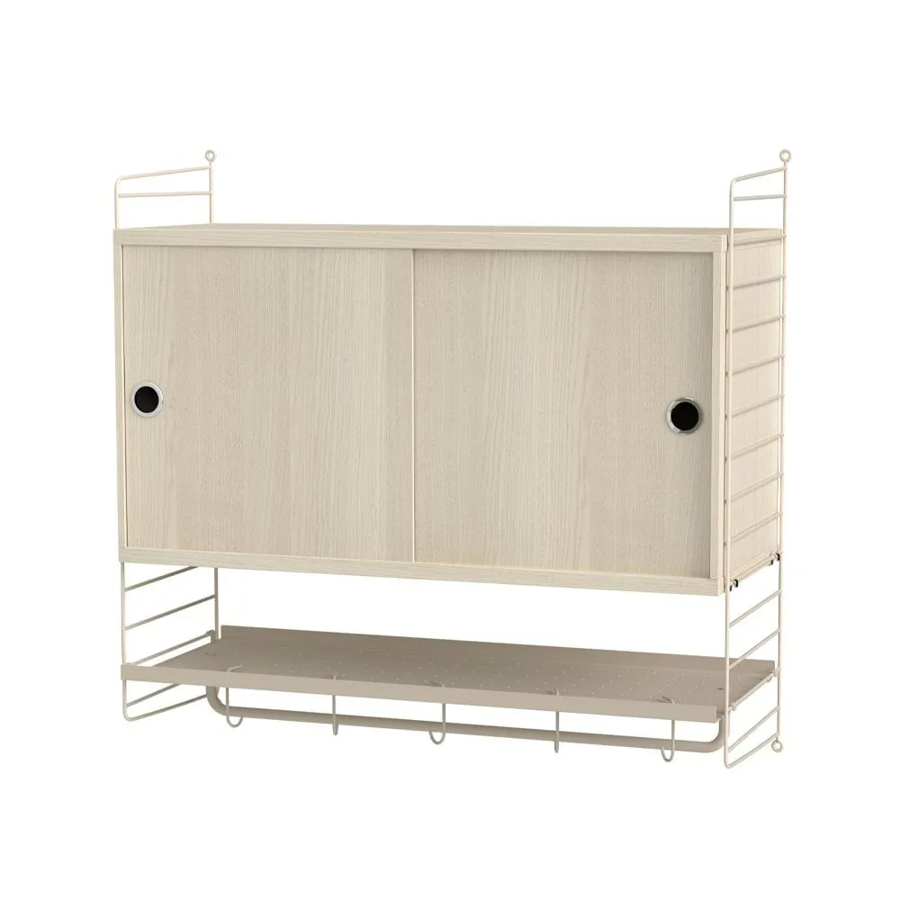 Dormitorio String fresno y beige - Combinación F String