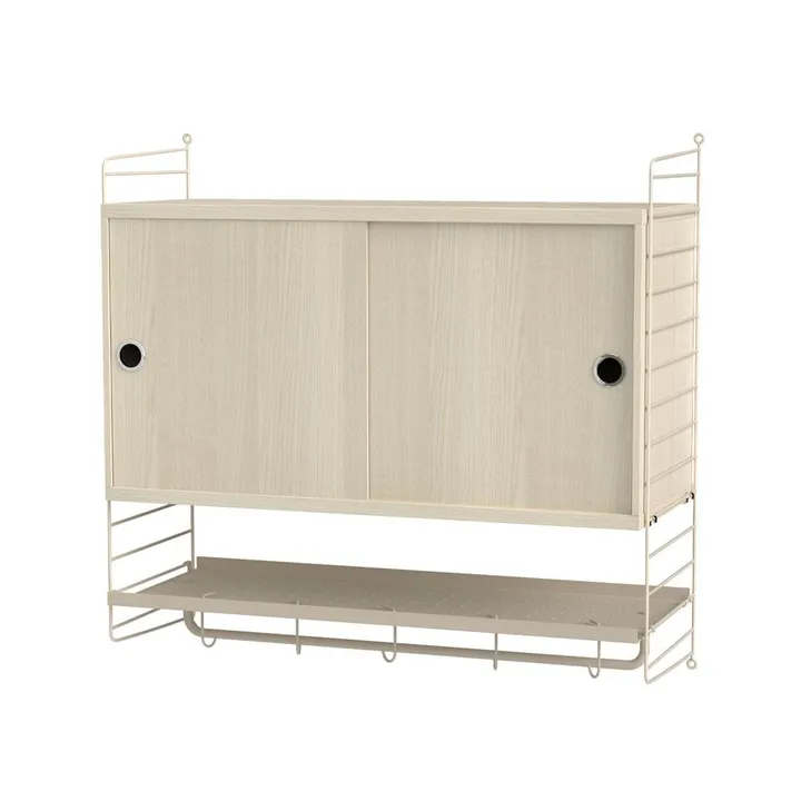 Dormitorio String fresno y beige - Combinación F - String