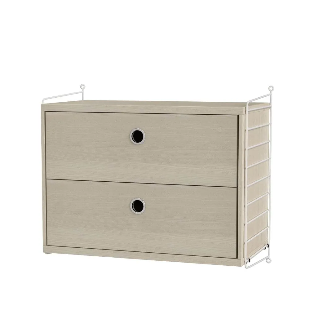 Dormitorio String fresno y blanco - Combinación A String