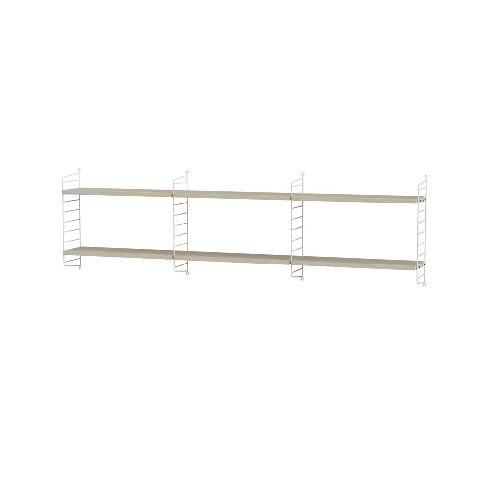 Dormitorio String fresno y blanco - Combinación E,  String