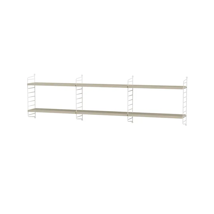 Dormitorio String fresno y blanco - Combinación E - String