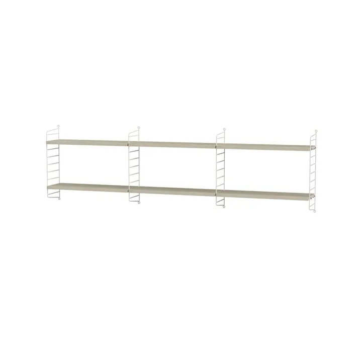 Dormitorio String fresno y blanco - Combinación E - String