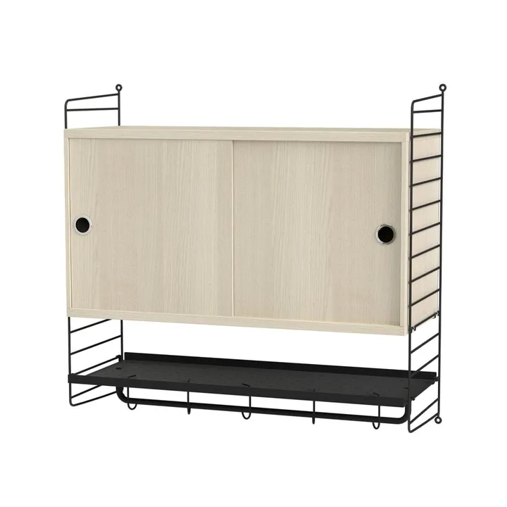 Dormitorio String fresno y negro - Combinación F - String