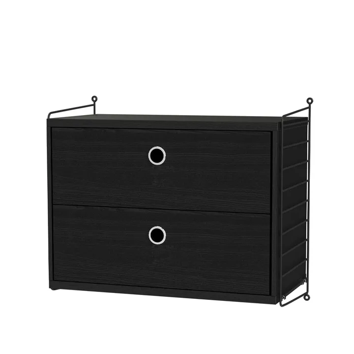 Dormitorio String negro - Combinación A - String