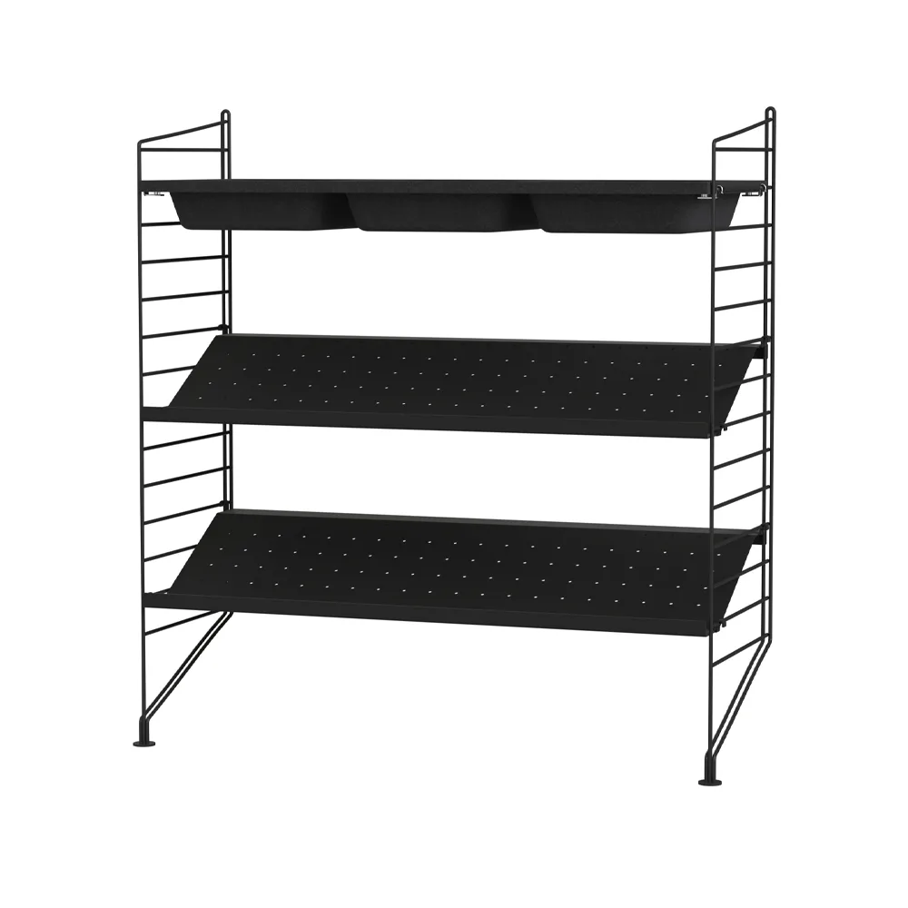Dormitorio String negro - Combinación C,  String