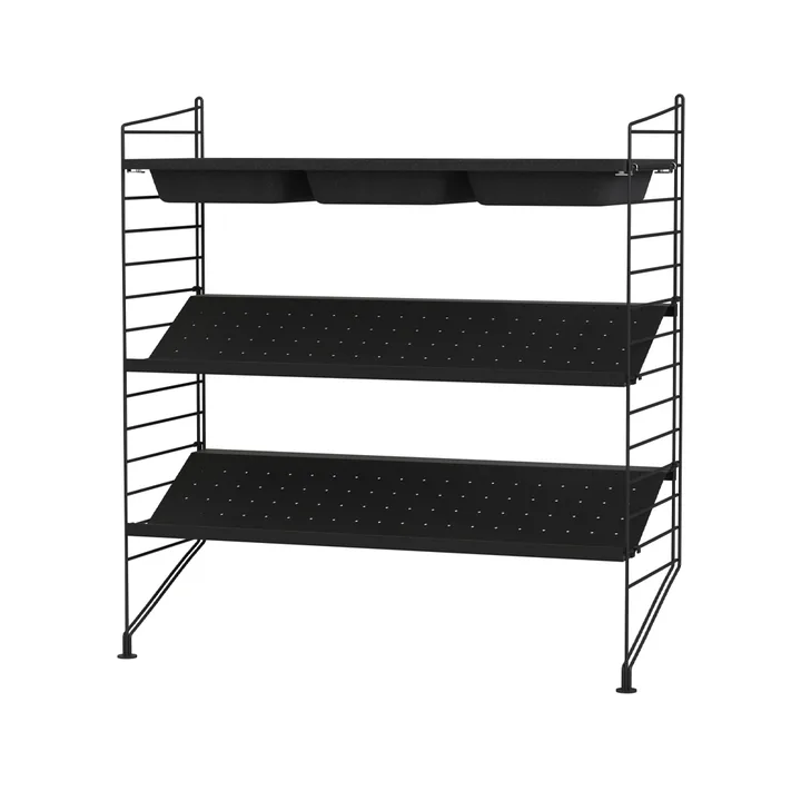 Dormitorio String negro - Combinación C - String