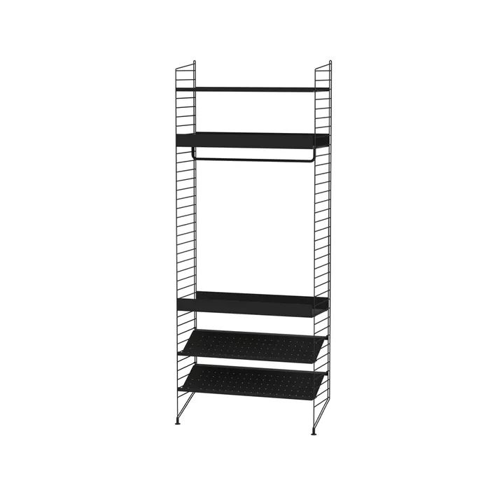 Dormitorio String negro - Combinación D - String