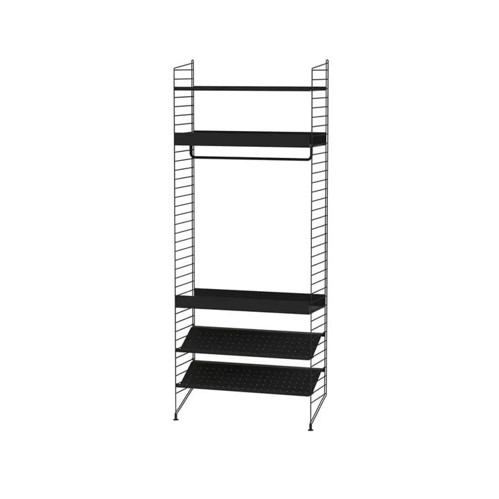 Dormitorio String negro - Combinación D - String