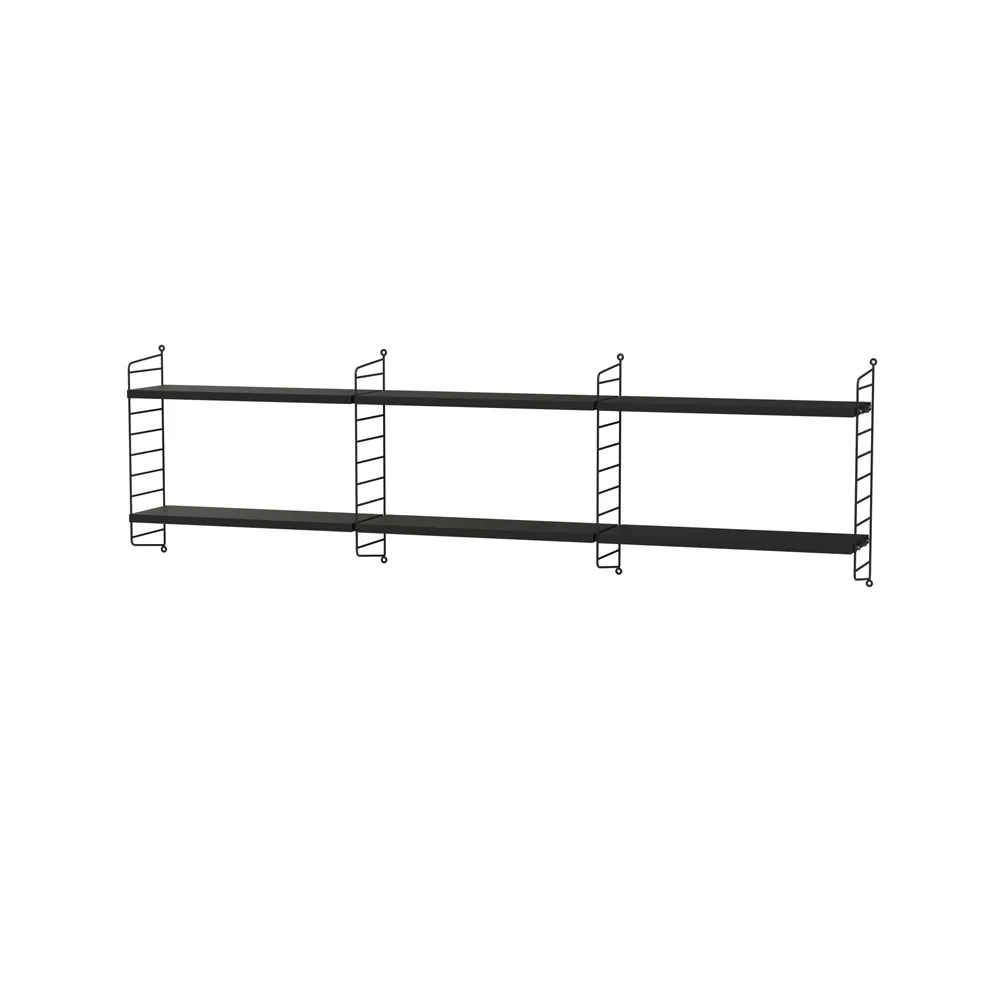 Dormitorio String negro - Combinación E,  String