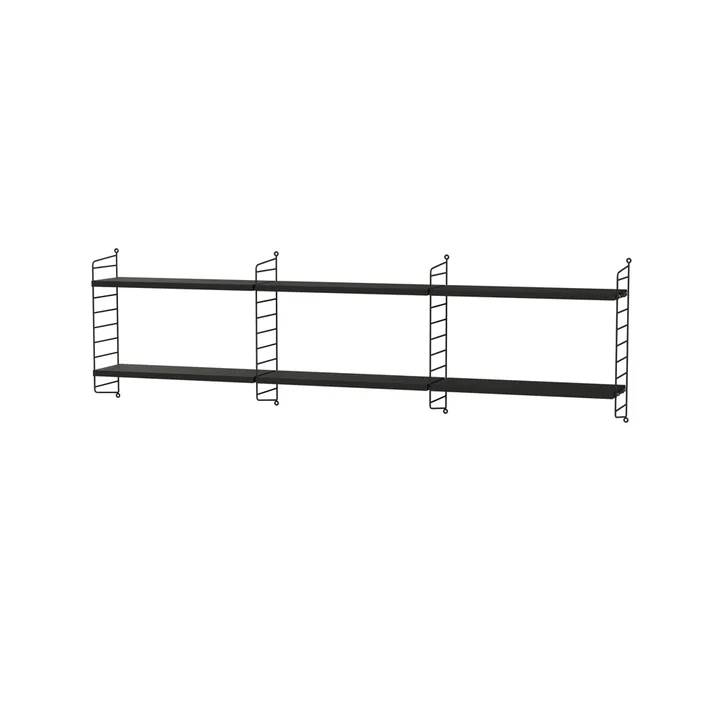Dormitorio String negro - Combinación E - String
