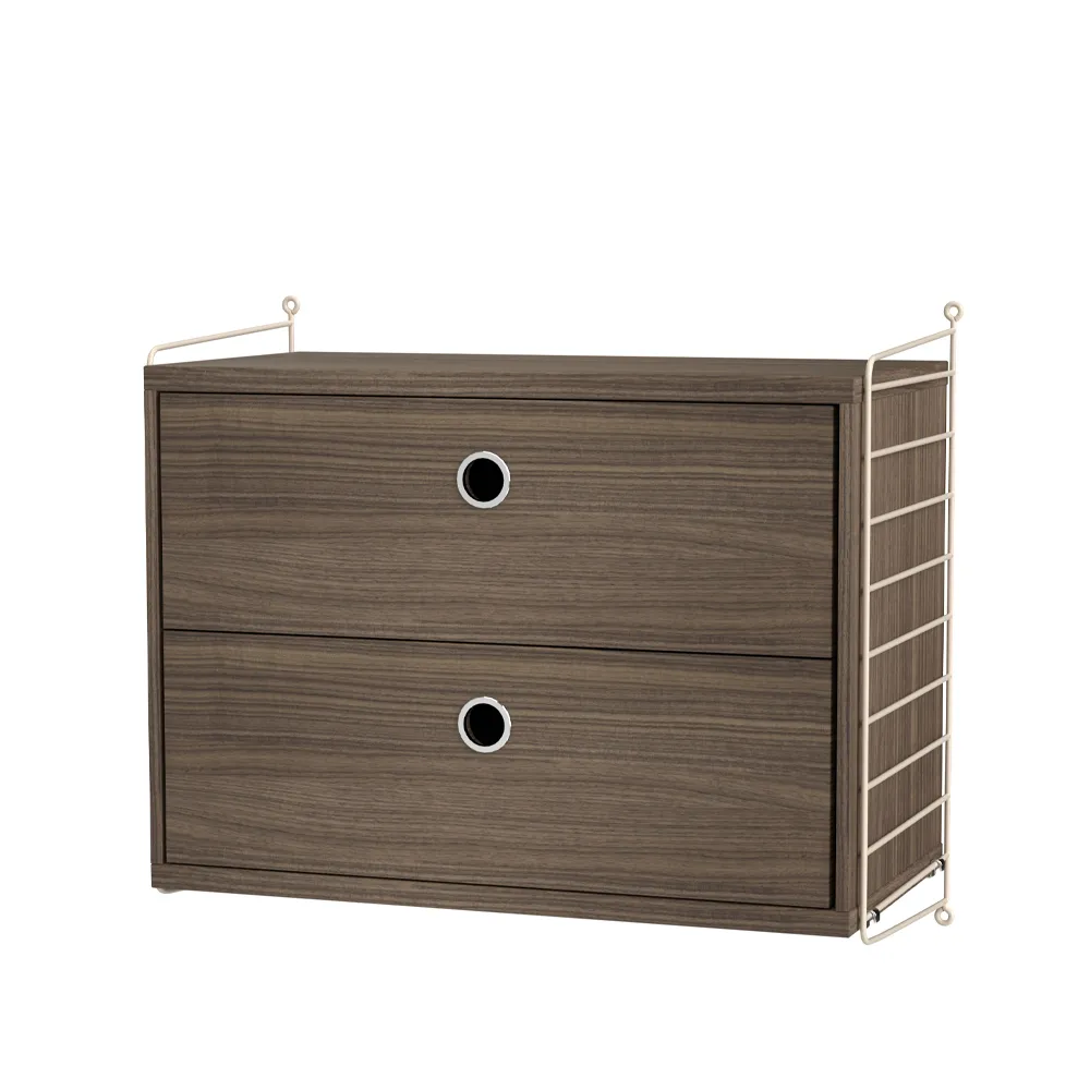 Dormitorio String nogal y beige - Combinación A,  String