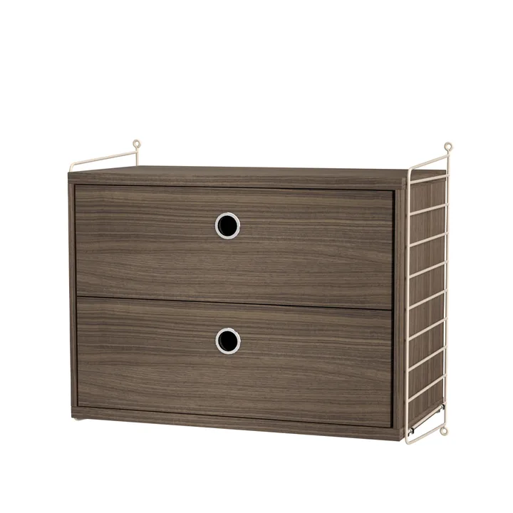 Dormitorio String nogal y beige - Combinación A - String