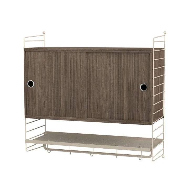 Dormitorio String nogal y beige - Combinación F - String